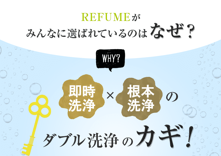 REFUMEがみんなに選ばれているのはなぜ？